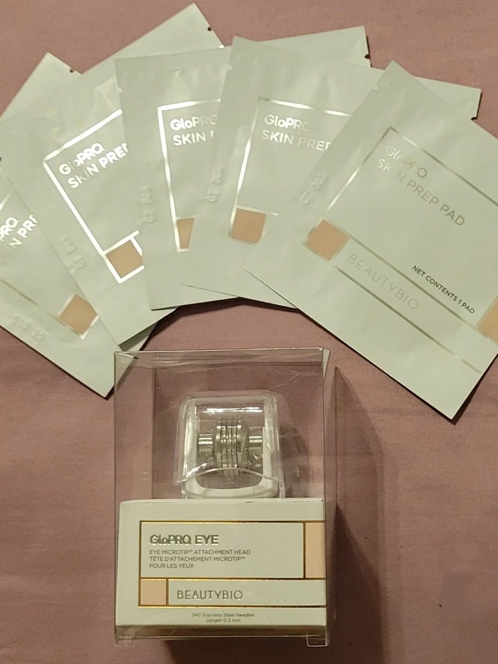 BeautyBio GloPRO Microneedling Regeneration Tool Set Face & EYE Attachments NEW